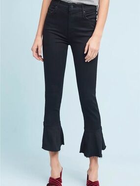 MOTHER Cha Cha Fray High-Rise Flared Jeans size 25